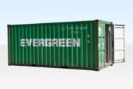 20ft Used Evergreen Shipping Container – High-Grade - Image 3