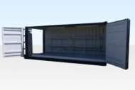 20ft x 8ft Open Side Bunded Open Mesh Floor Store - Image 2