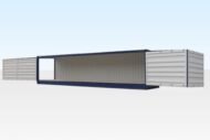 40ft High Cube (9′ 6″ high) Full Side Access Container