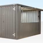 3m XL Flat Pack Kiosk (RAL7015) – Grey