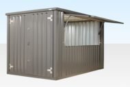3m XL Flat Pack Kiosk (RAL7015) – Grey