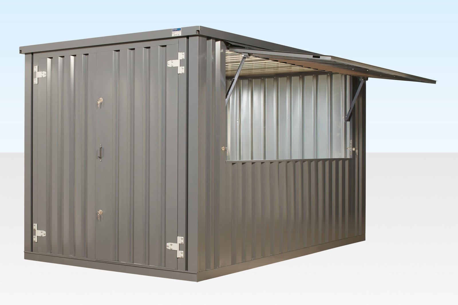 3m XL Flat Pack Kiosk (RAL7015) – Grey 3m XL Flat Pack Kiosk (RAL7015) – Grey - Image 1