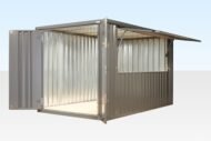 3m XL Flat Pack Kiosk (RAL7015) – Grey - Image 2