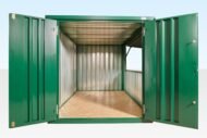 4m XL Flat Pack Kiosk (RAL6005) – Green - Image 2