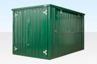4m XL Flat Pack Kiosk (RAL6005) – Green - Image 4